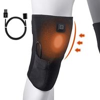 Xcellent Global 1 Pcs USB Heated Pain Relief Knee Support Brace Thermotherapy Heating Pad for Joint Pain Relief & Arthritis Recovery with 3 Adjustable Heating Modes, Auto Turn Off SP116