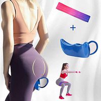 Premium Pelvic Floor Muscle Medial Trainer Inner Thigh Exerciser Hip Trainer Buttocks Lifting Correction,Yoga Body Shape Tools for Women (Blue)