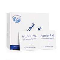 Disposable Alcohol Cotton Tablet, Outdoor Travel Wipes big size 6cm6cm 100 pcs Individually Packed for Computer, Mobile Phone, Digital Camera