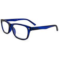 In Style Eyes Seymore Retro BiFocal Reading Glasses Blue 1.25