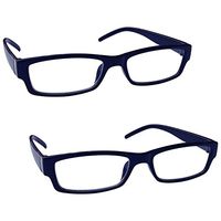 The Reading Glasses Company Blue Black Lightweight Comfortable Readers Value 2 Pack Mens Womens RR32-3 +1.75