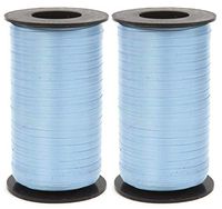 2-Pack - Berwick 1-03 Splendorette Crimped Curling Ribbon, 3/16-Inch Wide by 500-Yard Spool, Light Blue
