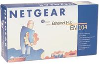 Netgear EN104 Ethernet 4-Port Hub with BNC and Uplink Button