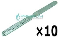 10 Pcs Superior Instruments Foot Nail File 4 Sided 6" Stainless Steel Instruments