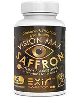 Eye Vitamin & Mineral Supplement + Vision Max® Saffron and Carotenoids - (30 Capsules) Safe for Current Former Smokers