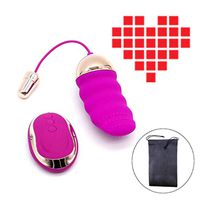 Remote Control Rechargeable Wireless Waterproof Silent Massager Silicone Powerful for Back, Shoulders, Neck Muscle Pain Relief