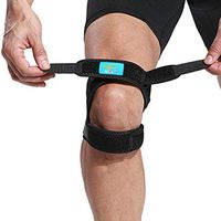 HiRui Knee Brace Knee Support Patella Strap Patella Stabilizer for Basketball/Soccer, Tennis/Volleyball, Running, Pain Relief.etc, Unisex, One Size Adjustable