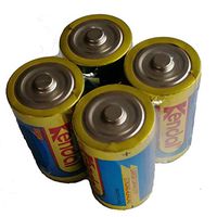 KENDAL Ultra Power Mercury and Cadmium Free Alkaline MN1300 1.5v LR20 D Size Batteries 4 Count