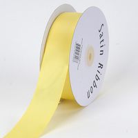 Baby Maize Satin Ribbon Single Face 1/4 inch 100 Yards
