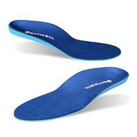 OSOTIKSOL Plantar Fasciitis Shoe Inserts Orthotic Semi Rigid High Arch Work Insoles Memory Foam for Men and Women