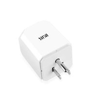 iKits USA, Canada, Japan, Thailand Travel Plug Adapter, American to Europe Adapter, Universal Grounded Pin International Charger Adaptor (Type B) White