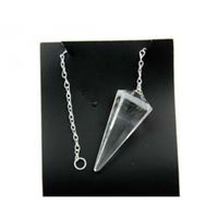 Quartz Pendulum Dowser Silver Chain