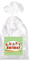 Baseball Happy Birthday Party Favor Bags with Ties - 12pack
