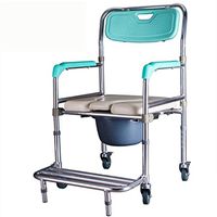 Handiy Bathroom with Shower Chair Multi-Function Foldable seat with Aluminum Toilet Toilet Removable Toilet seat -by TIANTA (Color : Do not Push with The Push)