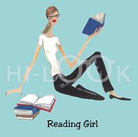 Hi-Look Microfiber Cleaning Cloth - Reading Girl