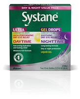 Systane Day & Night Eye Drops Value Pack, Two 10-mL Bottles