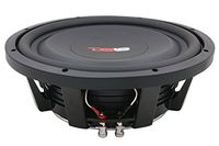DS18 SW12D4 Shallow Mount Subwoofer - 12" Speaker, 1,200W MAX Power, 600W RMS, Paper Cone, Black Aluminum Basket, Dual Voice Coil 4 Ohm Impedance, Treated Rubber Edge for Durability