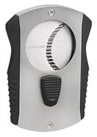 Lotus Barracuda 80 Ring Gauge Serrated Cigar Cutter (Chrome & Black)