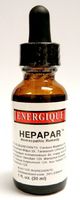 Energique Hepapar Hemeopathic Remedy 1oz Supports Liver Function and Digestion