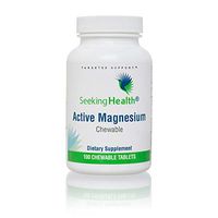 Seeking Health Active Magnesium Chewable | 100 Magnesium Chewable Tablets | Chewable Magnesium Supplements