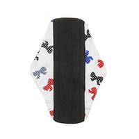 TONSEE Reusable Sanitary Pads for Women, Washable Menstrual Pad (M: 25.5 * 18cm, Blue #01)