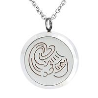 Aromatherapy Essential Oil Diffuser Necklace Perfume Fragrance Aquarius Pendant Charms Locket