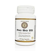 APOLLO SUN PRO BIO 25 with 10 Probiotic Strains 25 Billion CFU (50 Vegan Capsules)