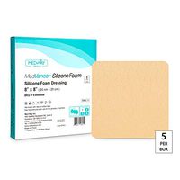 MedVance TM Silicone - Silicone Adhesive Foam Absorbent Dressing, 8"x8", Box of 5 dressings