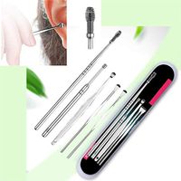 , 5pcs/lot Spiral Ear Pick Wax Removal Curette Cleaner Health Ear Care Stick/tools