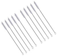 WAF Straw Brush, Washing Brushes Tool Nylon Skinny Pipe Tube Cleaner 175mm x6mm Set of 10