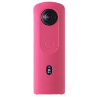 RICOH Theta SC2 Pink 360°Camera 4K Video with Image stabilization High Image Quality High-Speed Data Transfer Beautiful Portrait Shooting with face Detection Thin & Lightweight for iPhone, Android