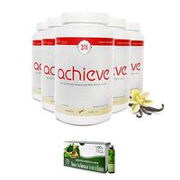Zrii Achieve Protein Shake French Vanilla - 5 Bottles (30 Servings, 39.16 oz. per Bottle) (Exp 08/2020) + Free Biowellz LongJack Tongkat Ali Essence 1 Box (Exp 05/2021)