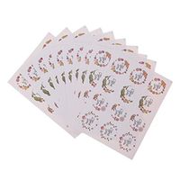QUQUTWO 120xNice Flower Thank You Adhesive Seal Stickers for Baking Gift Label Decor