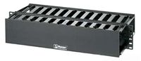 Panduit WMP1E Horizontal Cable Manager, Black, 2 RU, Black by Panduit