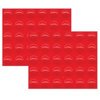 Bump Dots - Medium Round Orange-Red 60-pk