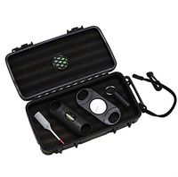 Travel Humidor and Cutters Cigar Gift Set Waterproof Cigar Box for Travel (5 Cigars)