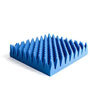 Hermell Convoluted Wheelchair Cushion, Blue Egg Crate Foam, No Cover - 3 Inches Thick