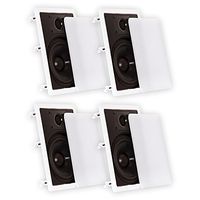 Theater Solutions CS8W in Wall 8" Speakers Surround Sound Home Theater 2 Pair Pack 2CS8W