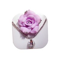 [Purple Rose Necklace] Special DIY Contact Lenses Box Case/Holders Container