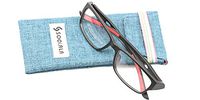 SOOLALA Sport Style Lightweight TR90 Magnifying Reading Glasses Fashion Readers, Red, 3.5D