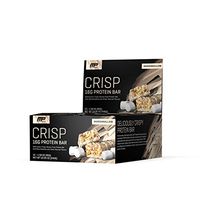 MusclePharm Crisp Protein Bar, 16 Grams of Protein, Delicious Protein Bar, Banned-Substance Tested, Marshmallow, Non-GMO, Gluten-Free, Low in Sugar and Carbs, 12 Servings