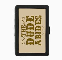 The Dude Abides Funny Black Cigarette Case Holder Wallet RFID-blocking