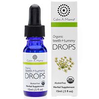 Calm-a-Mama Organic Teeth and Tummy Pain Relief Drops for Babies – 0.5oz / 15ml Natural Soothing Remedies for Newborns – Plant-Based Teeth Relief Drops Made in The USA with Organic Fennel Extract