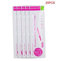 Jarchii Ovulation Test Strip, 25pcs High Precision Ovulation LH Test Strip Early Pregnancy Urine Pregnancy Detection Sticks Home