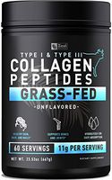 Pure Collagen Peptides Powder (11g | 60 Servings) Grass Fed Pasture-Raised Bovine Collagen Powder Hydrolyzed for Maximum Absorption - #1 Collagen Supplement for Joint Support, Hair Growth & Skin