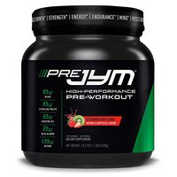 Pre JYM Pre Workout Powder - BCAAs, Creatine HCI, Citrulline Malate, Beta-Alanine, Betaine, and More | JYM Supplement Science | Strawberry Kiwi Flavor, 20 Servings