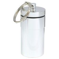 HTS 261G0 Large Silver Aluminum Pill Container