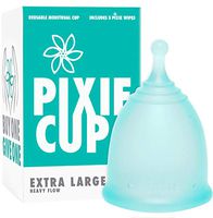 Pixie Menstrual Cup - Ranked 1 for Most Comfortable Menstrual Cup and Best Removal Stem - Every Cup Purchased One is Given to a Woman in Need! (X-Large)
