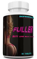 Fuller Curves Female Butt and Bust Enlargement Pills. Naturally Increase Your Butt and Breast Size and Shape. Extreme Booty and Breast Enhancement. 60 Tablets