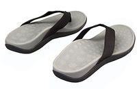 WellBeing Pro Orthotic Sandals for Arch Support and Plantar Fasciitis 39/ EU Grey Black
